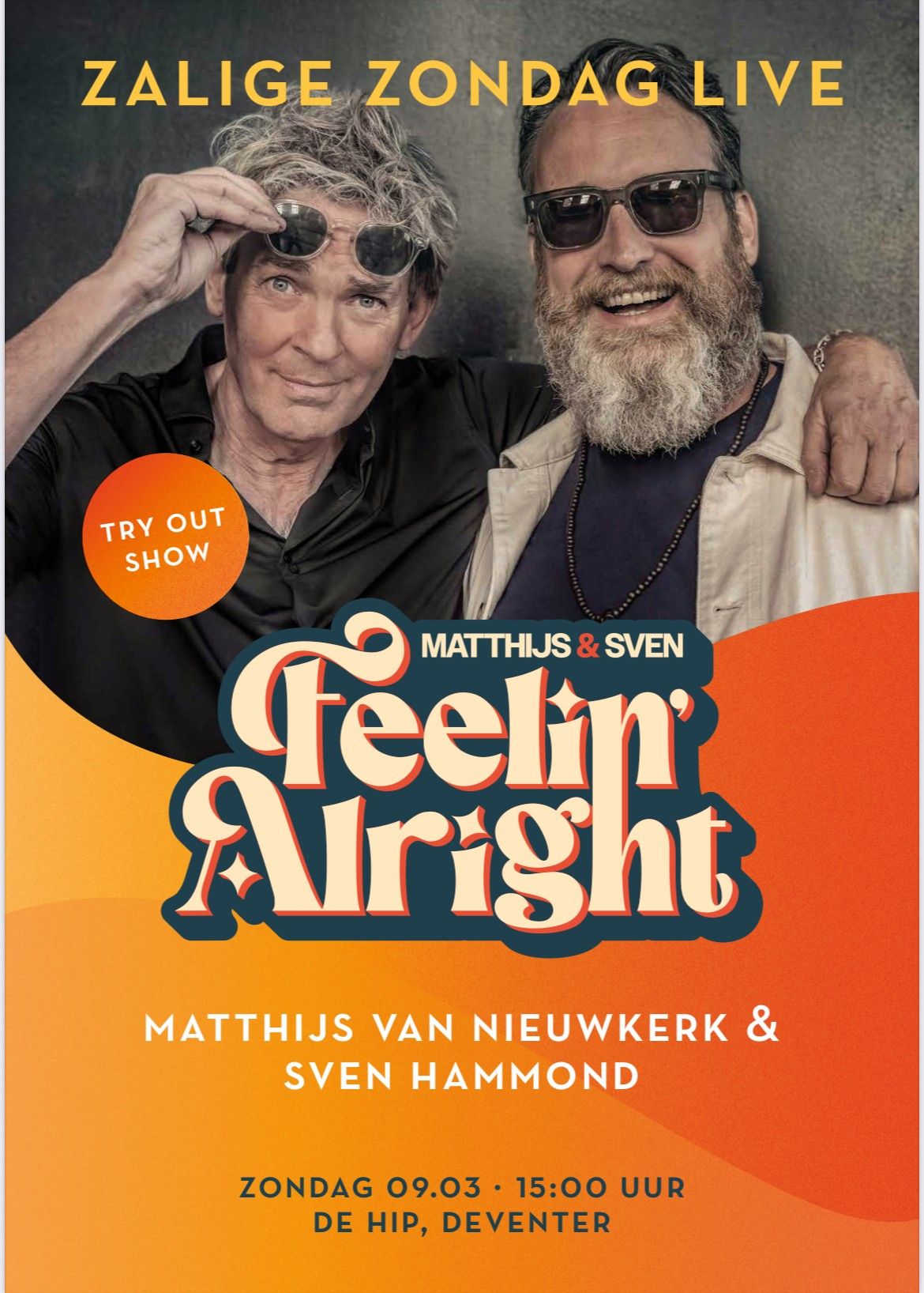 Matthijs van Nieuwkerk, Sven Hammond Band en Nico Dijkshoorn Feelin' Allright!