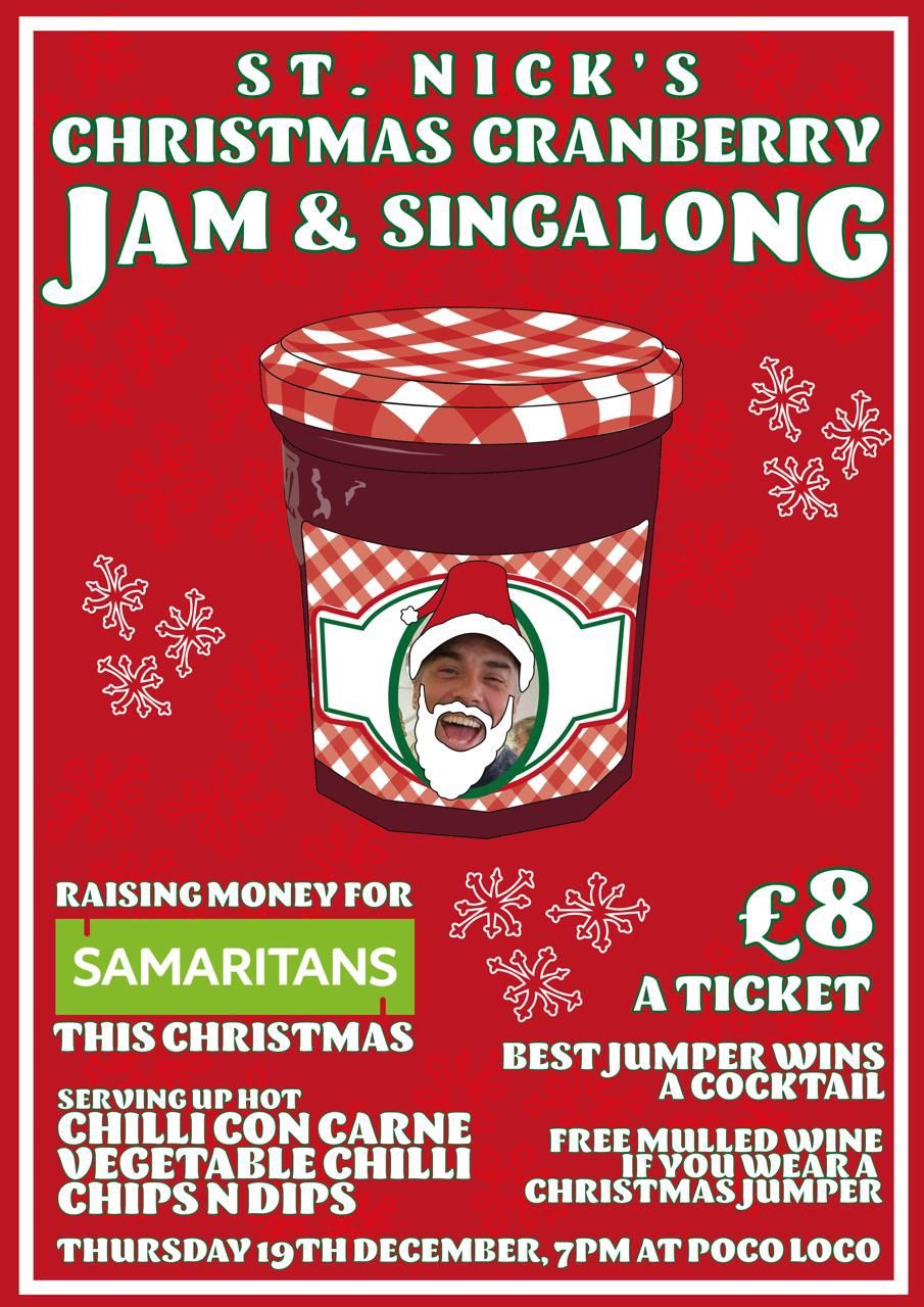 Poco Loco Christmas Jumper party, Jam Night and Singalong!