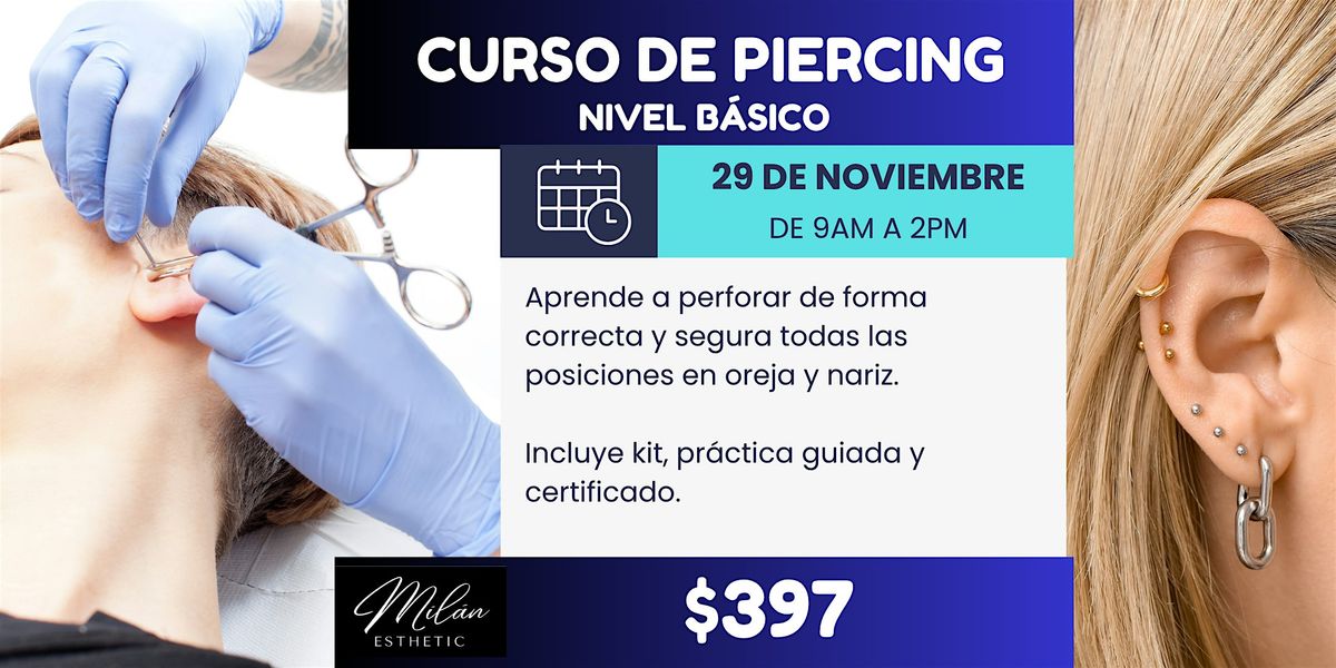 Curso de Piercing - nivel b\u00e1sico