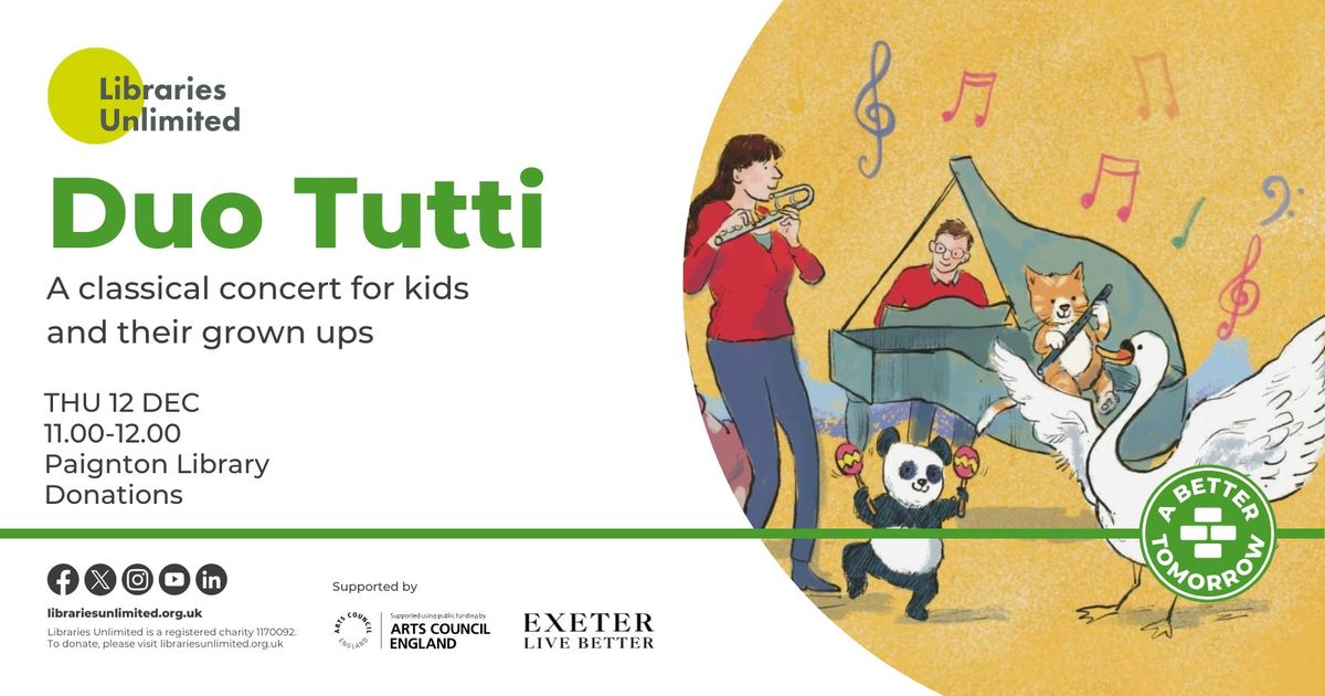 Duo Tutti- A classical Concert for Kids and their Grown ups. 