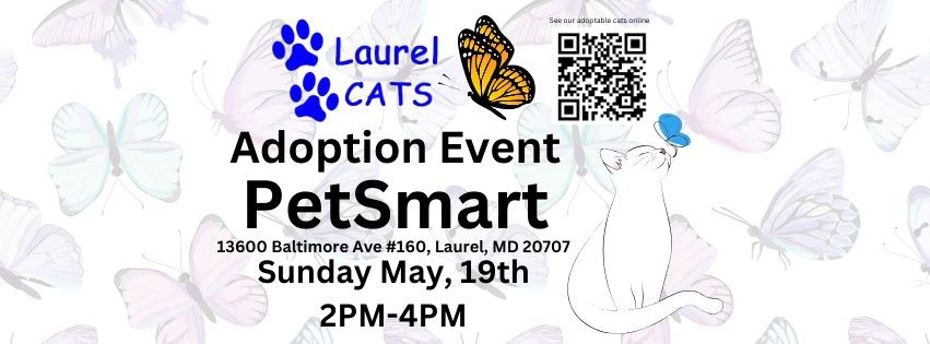 Adoption Event @ Laurel PetSmart 5\/19 2PM-4PM