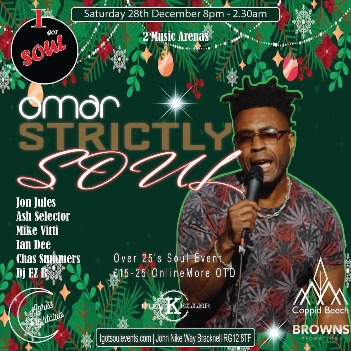 Strictly Soul with Omar Pa - Apres, Bracknell