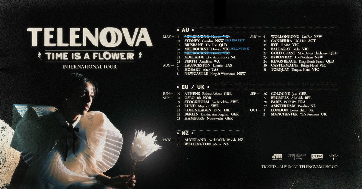 TELENOVA :: TIME IS A FLOWER INTERNATIONAL TOUR :: MANCHESTER