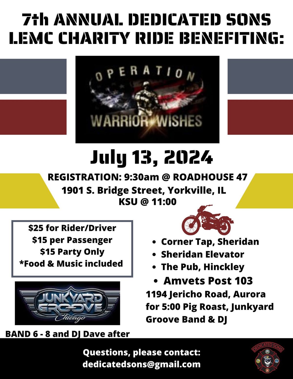 7th Annual Operation Warrior Wishes Charity Ride 