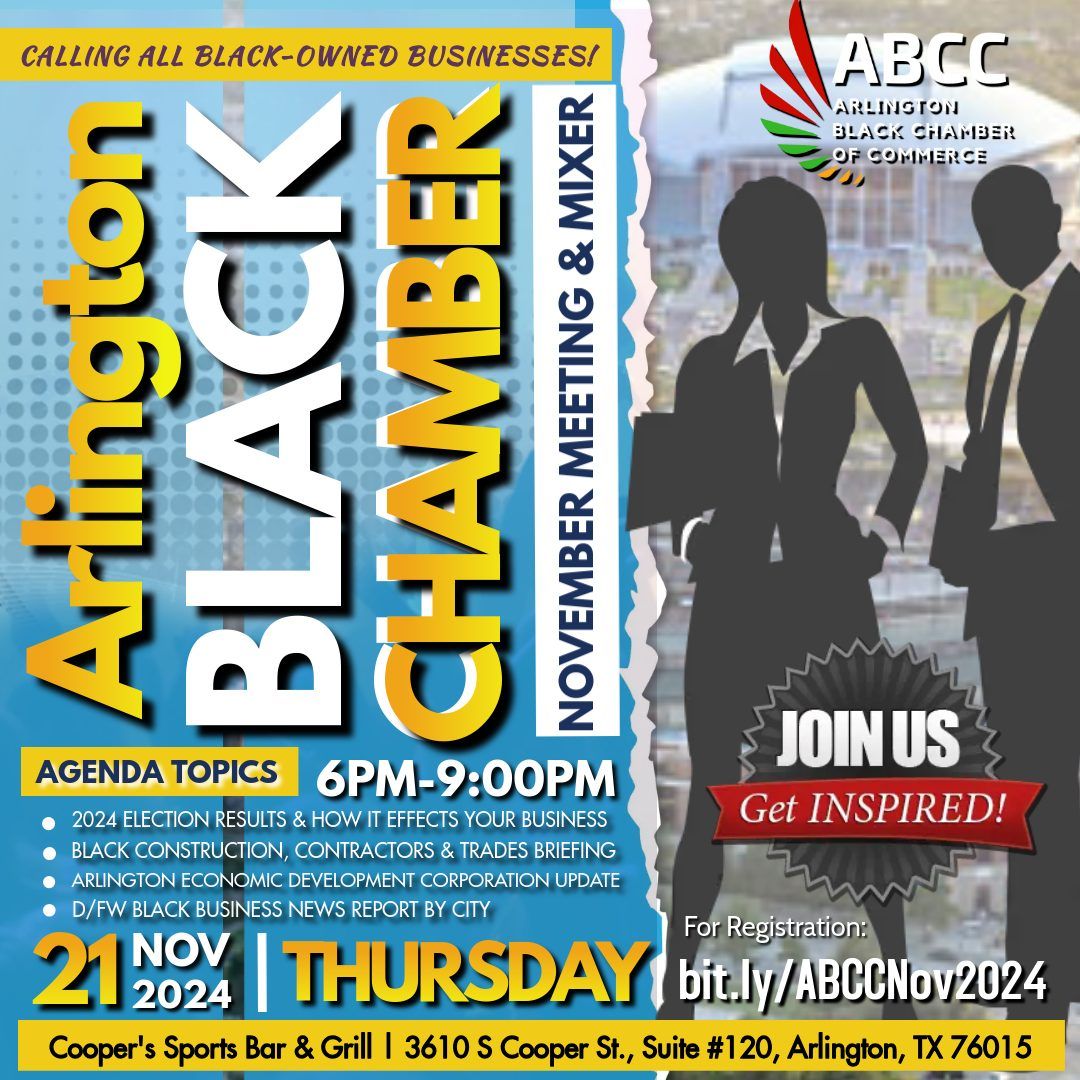 Arlington Black Chamber November Meeting & Mixer