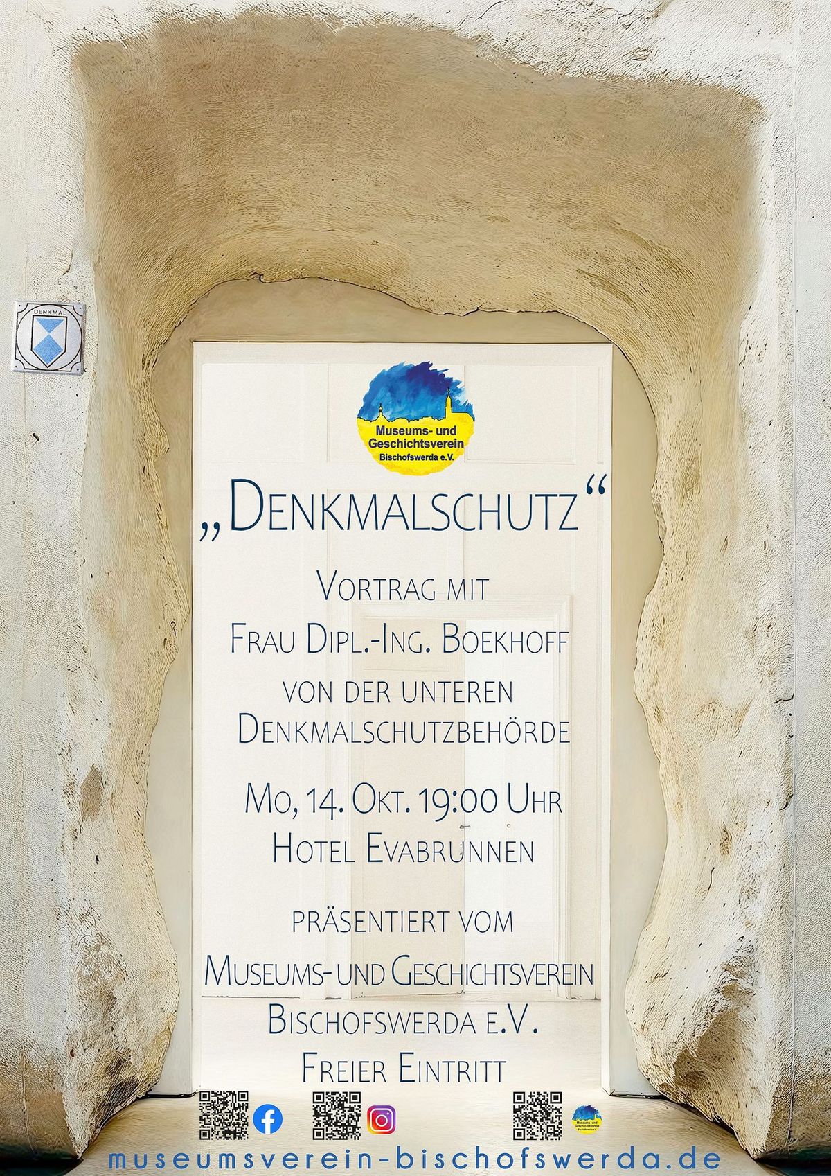 VORTRAG zum "Denkmalschutz" & VERNISSAGE der VIRTUELLEN AUSSTELLUNGEN Johannes Haase | Hist. Kneipen