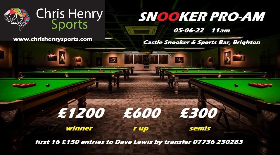 Chris Henry snooker pro-am 2022