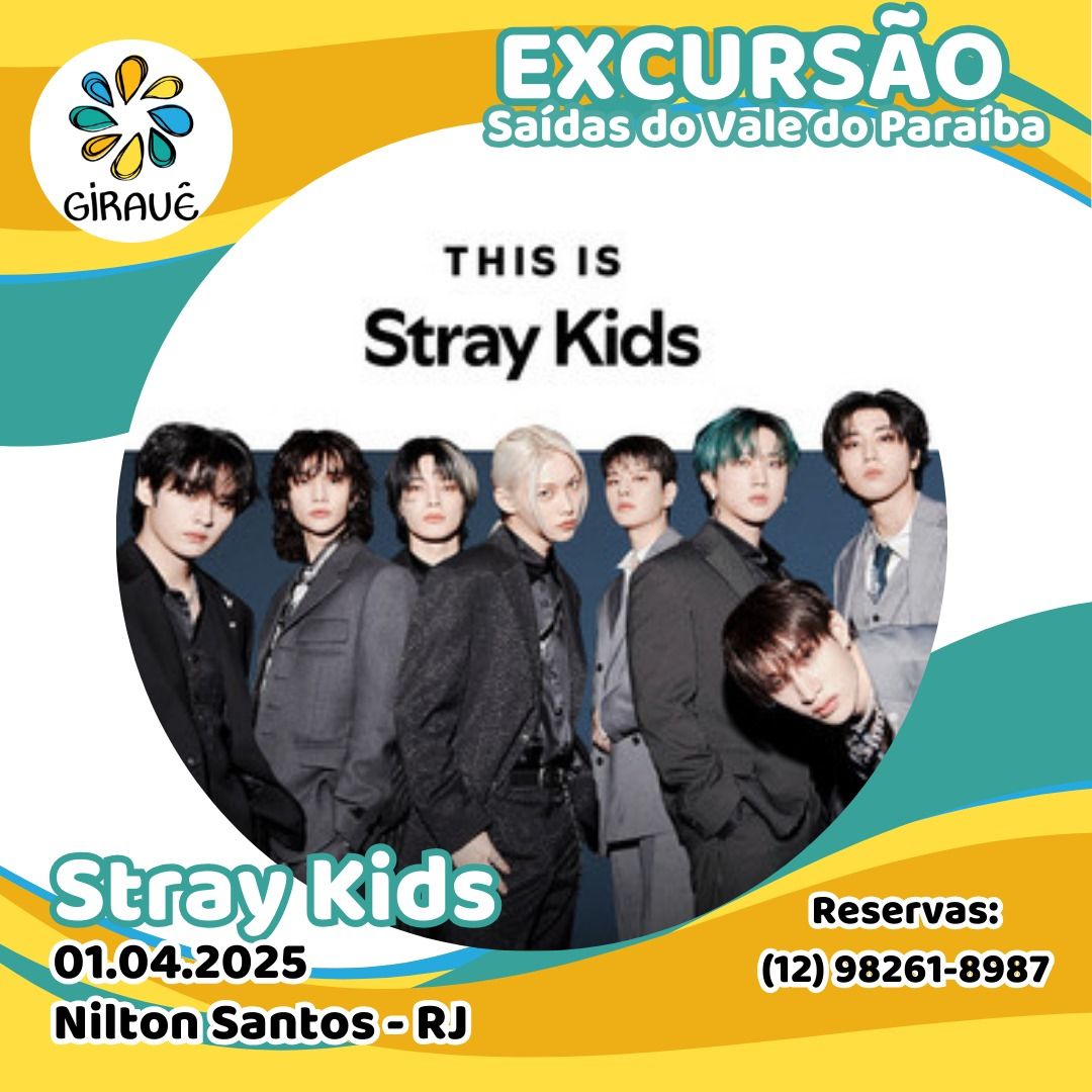 Excurs\u00e3o Stray Kids - Rio de Janeiro