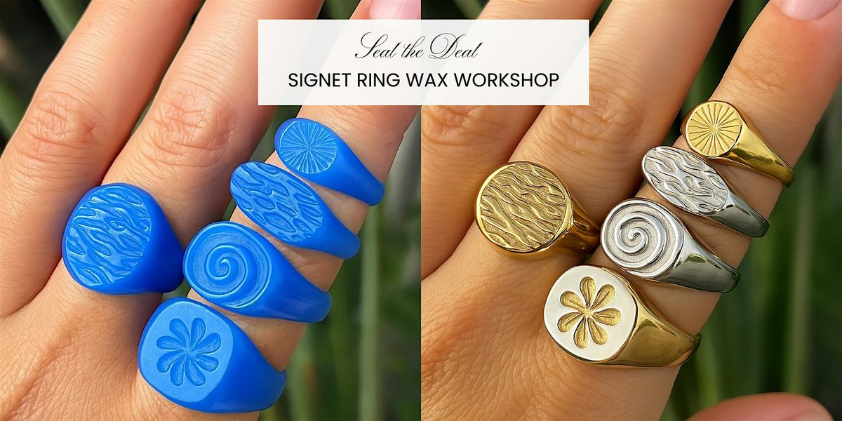 Signet Ring Wax Carving Jewelry Workshop