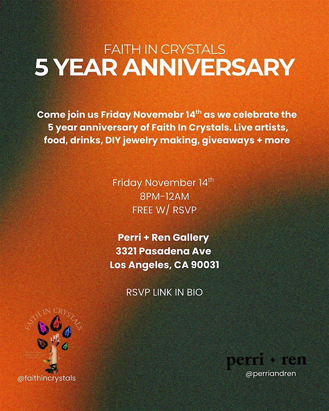 Faith In Crystals "5 Year Anniversary"