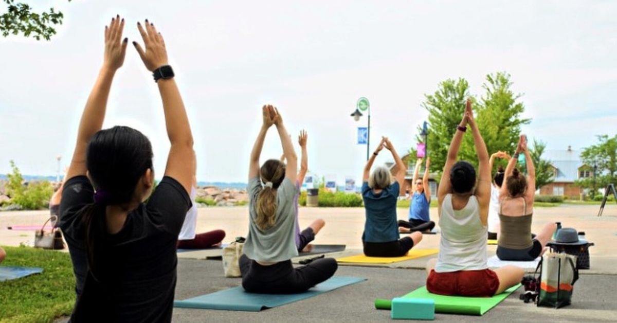 Yoga in Battery Park with M\u014drro Yoga