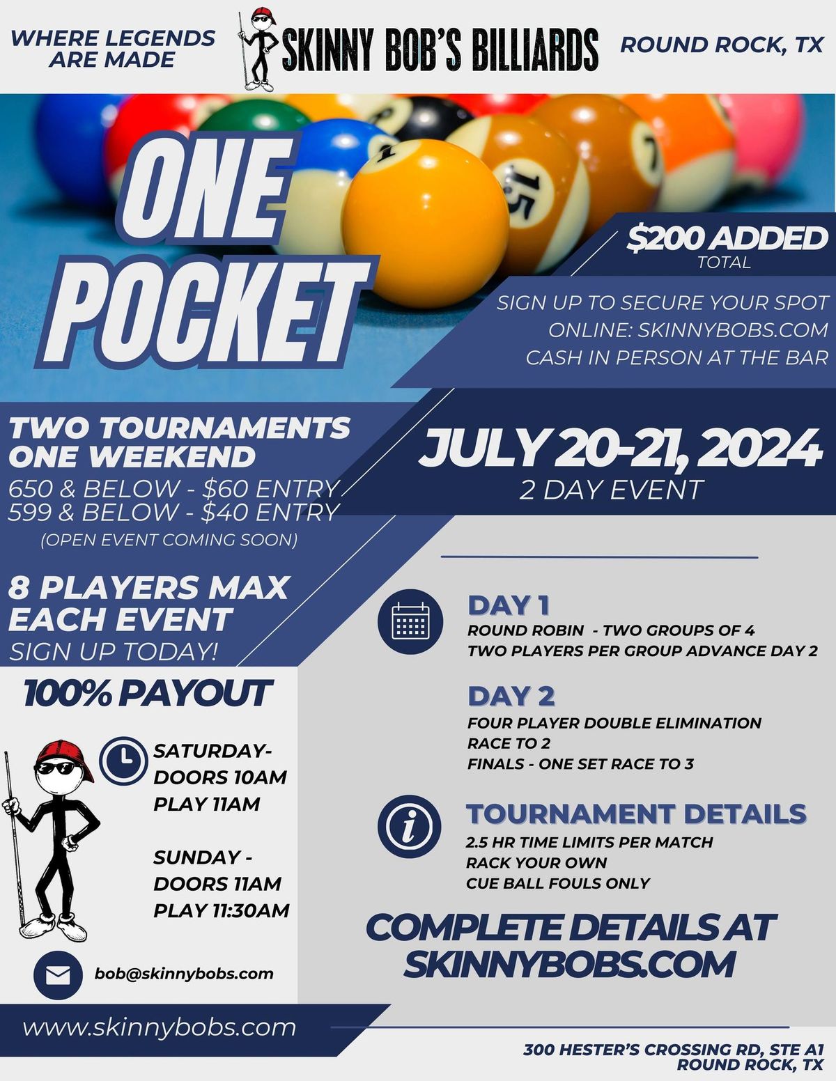 One Pocket Tournament