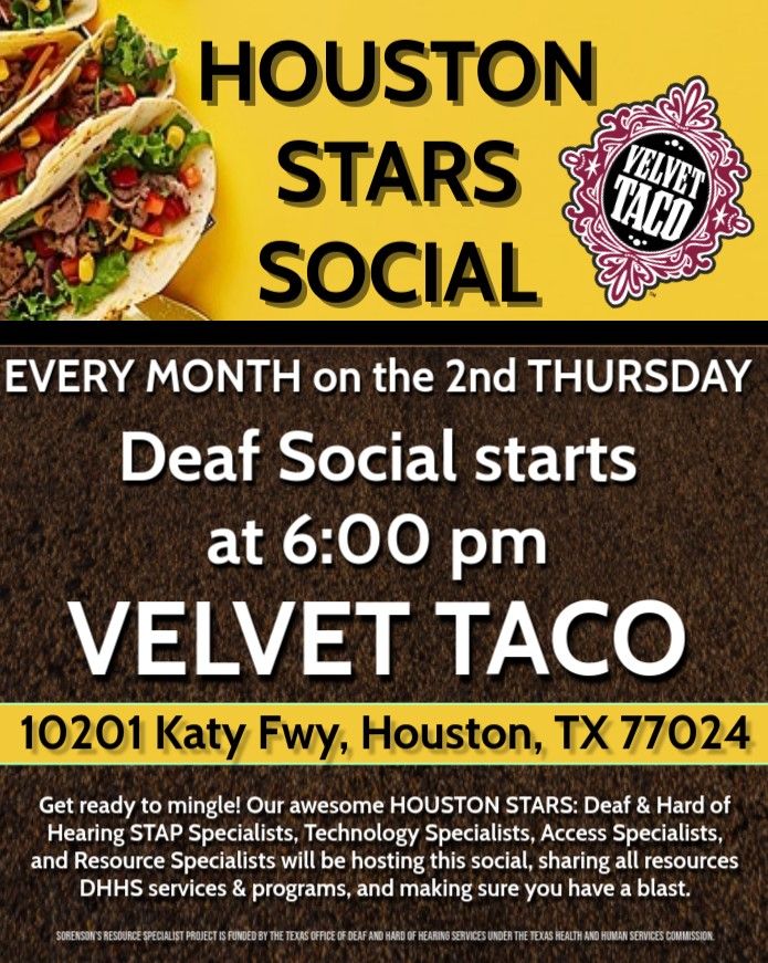 Houston STARS Social - Deaf\/Hard of Hearing Social