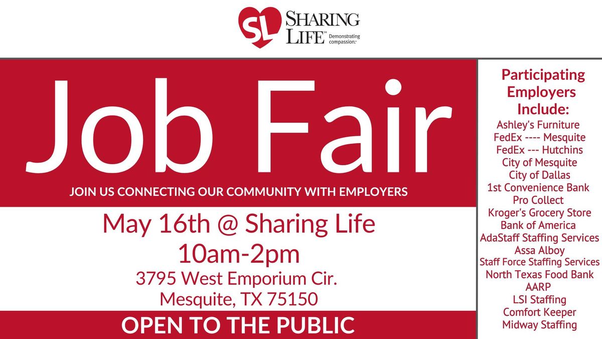 Sharing Life Job Fair