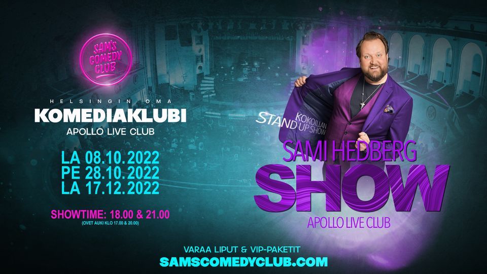 Sam's Comedy Club - Sami Hedberg Show