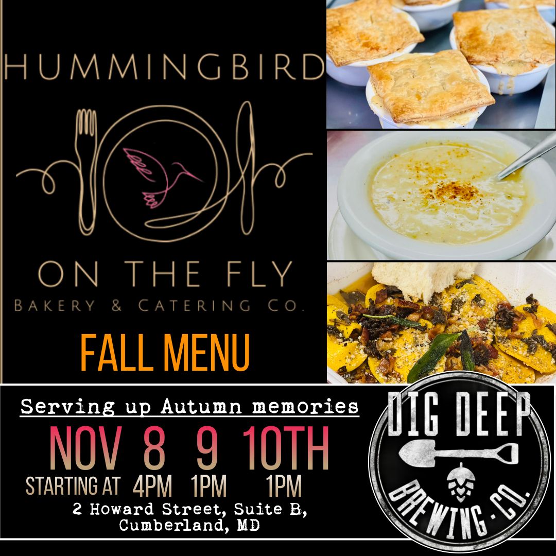 Hummingbird on the Fly at Dig Deep Brewing Co