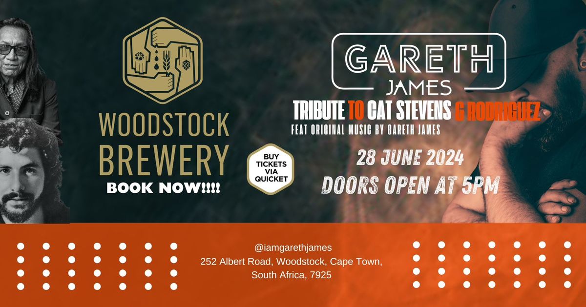 A Tribute to Cat Stevens and Rodriguez ft.Gareth James - Woodstock Brewery