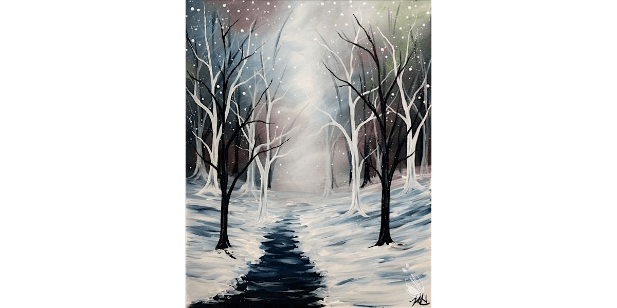 Mysterious Winter Forest - Paint and Sip in Denver | Classpop!\u2122