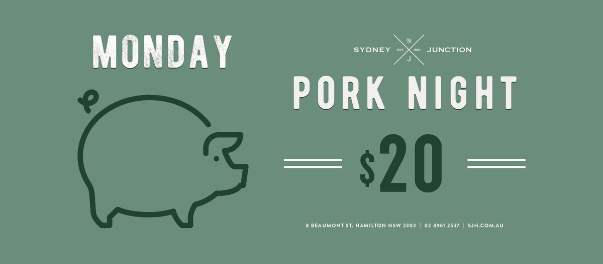 Monday Night Special - $20 Pork \ud83d\udc37