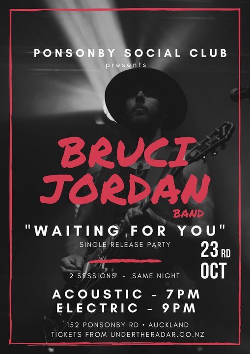Bruci Jordan band - Single release Party at Ponsonby Social Club
