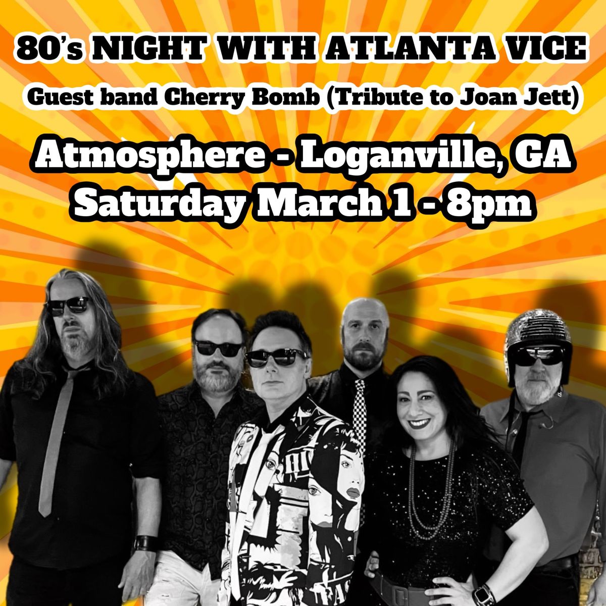 \u201880s Night with Atlanta Vice and Cherry Bomb \/\/ Atmosphere \/\/ Loganville, GA