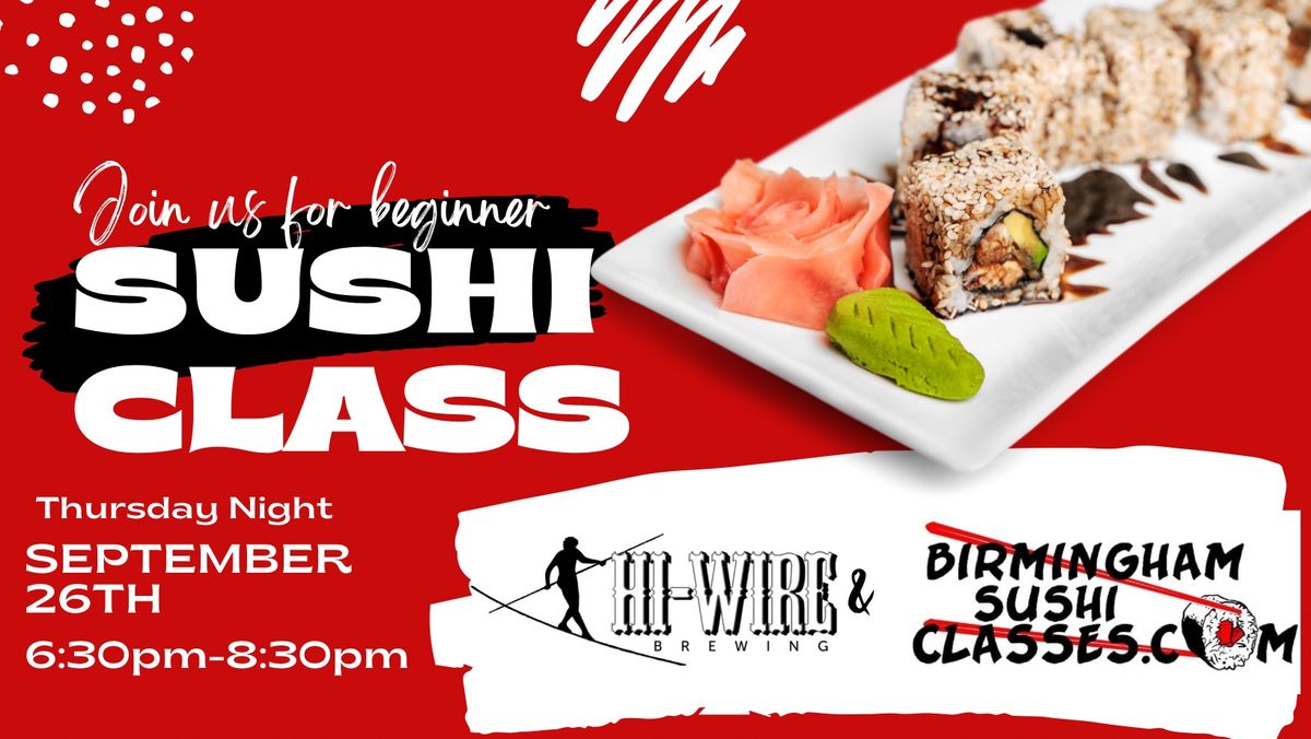 Beginner Sushi Class - Birmingham