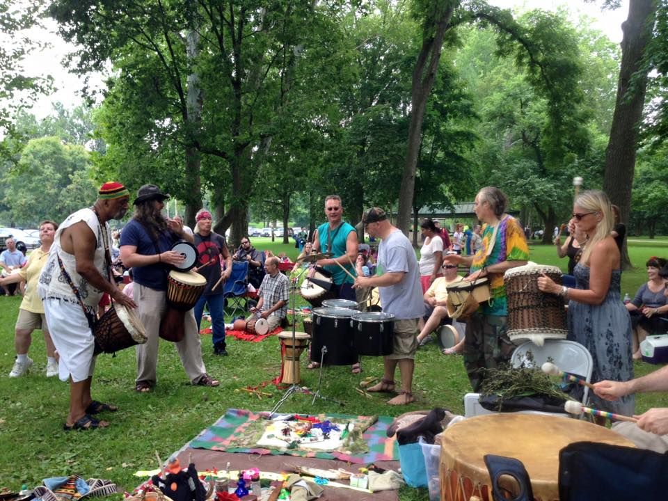 Community Drum Circle at Schiller Park (German Village).