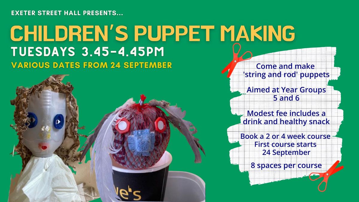 Puppet Making Courses for Years 5\/6