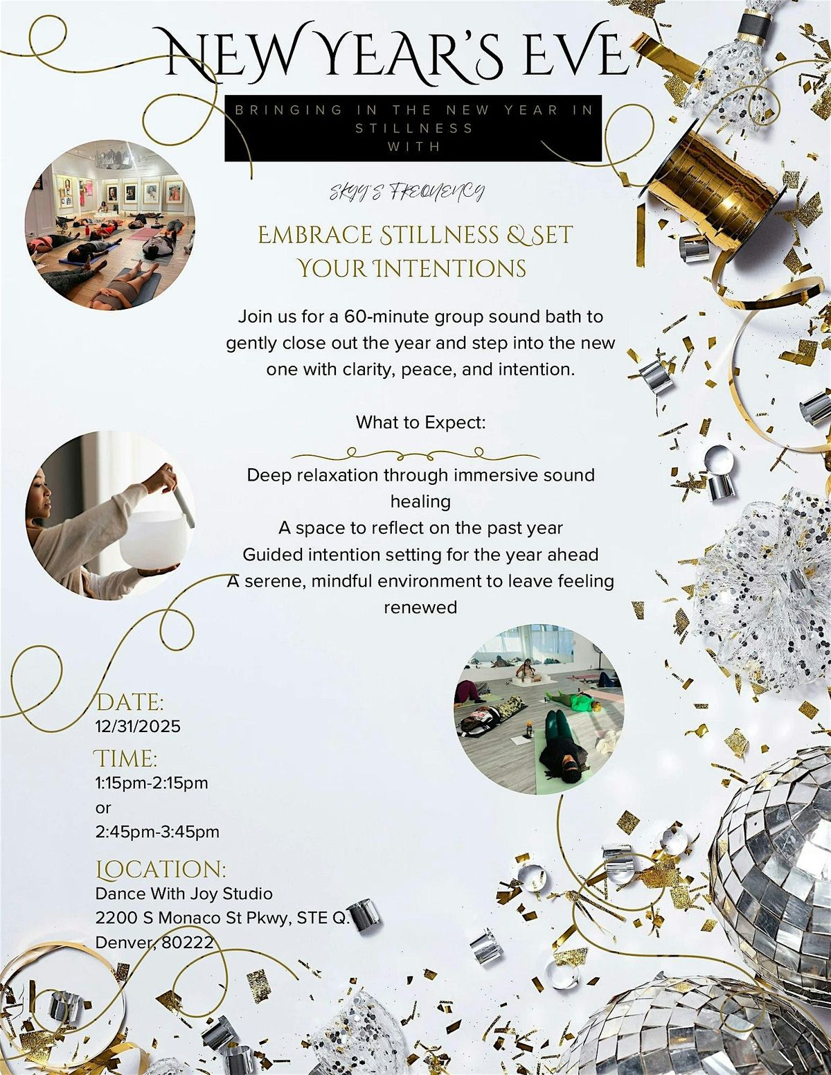 Bringing in the New Year In Stillness