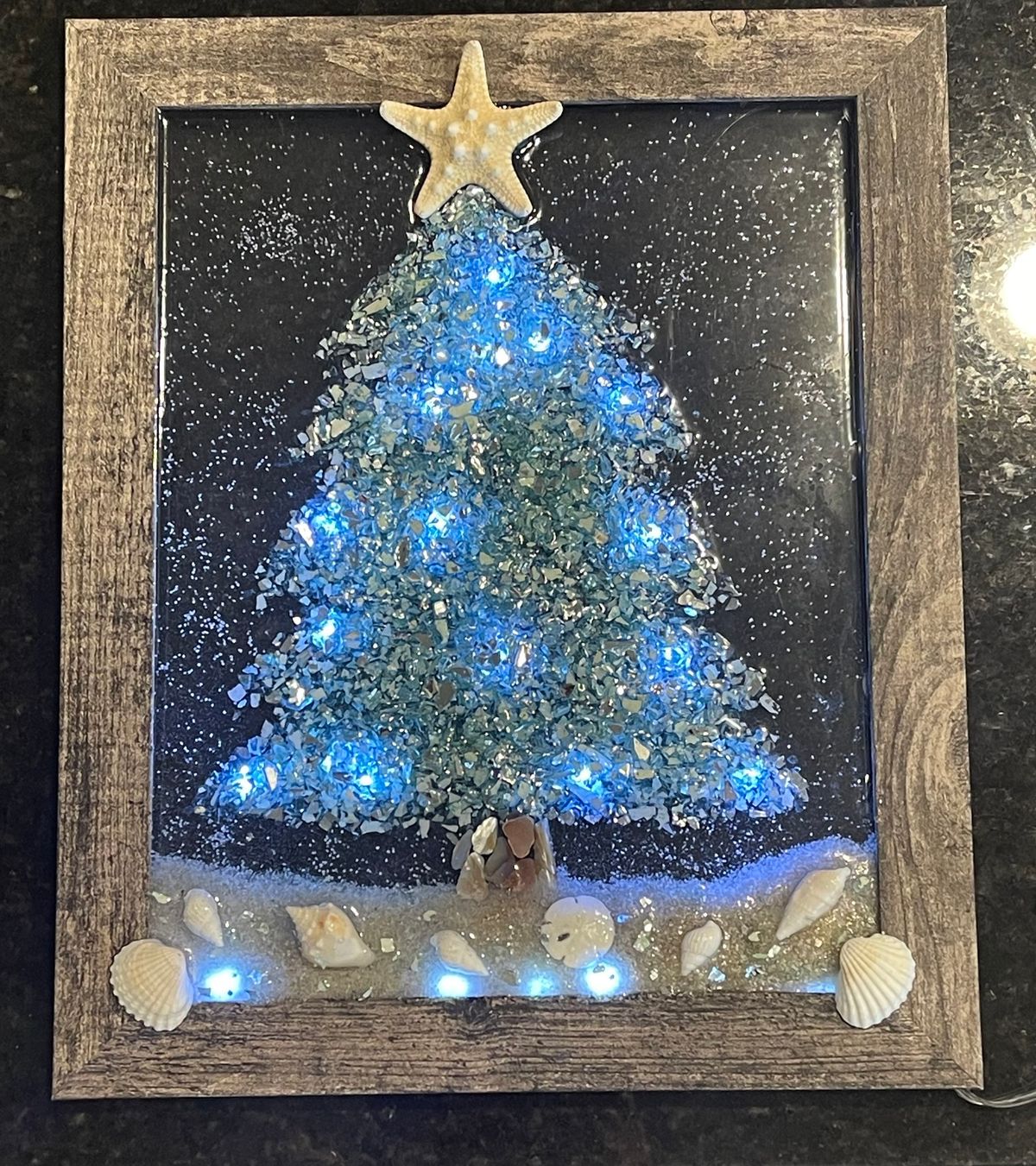 Resin Sea Scape Beachy Christmas Edition at Orchard Creek 