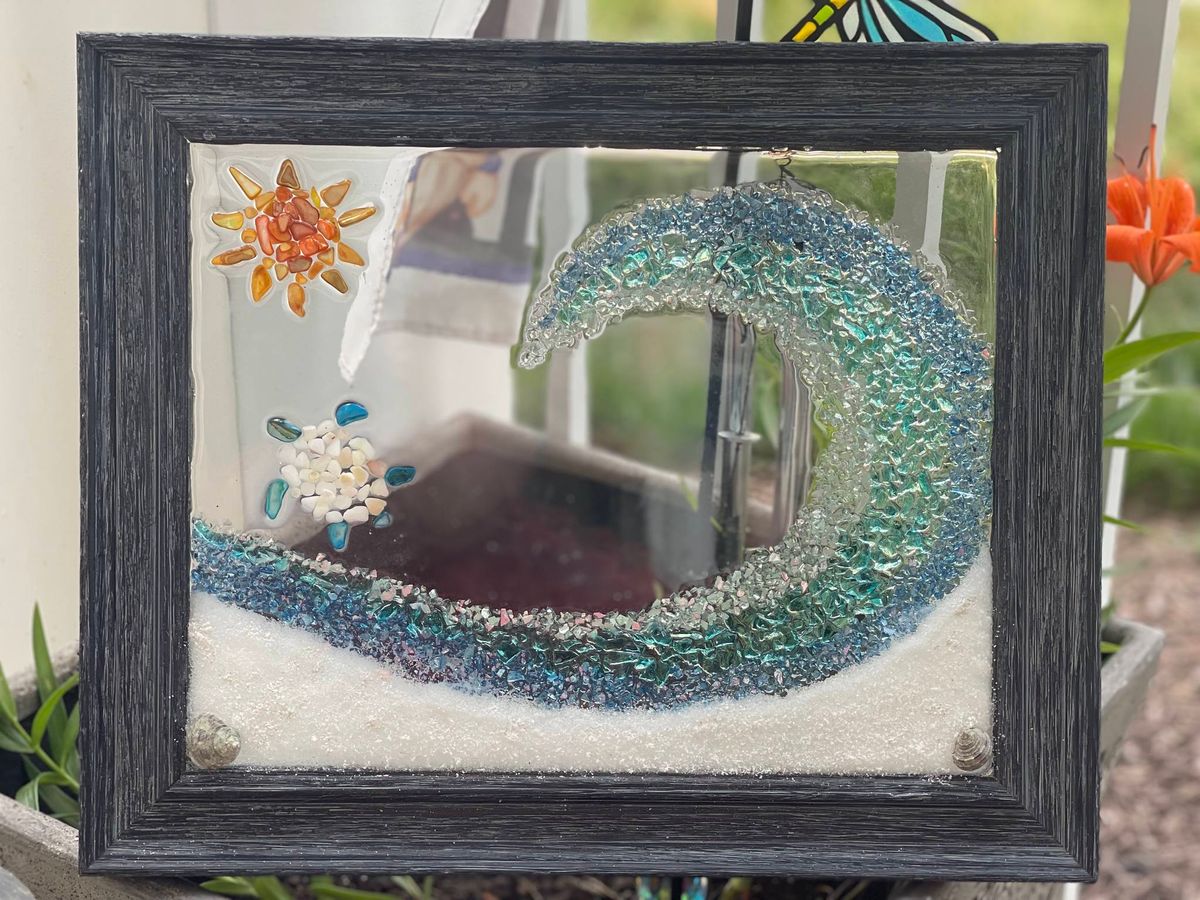 Resin Sea Scape Beachy Christmas Edition at Orchard Creek 