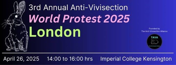 3rd annual anti-vivisection world protest - london 