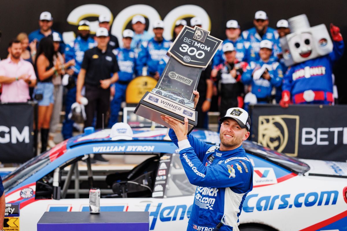 Parking NASCAR Xfinity Series at Charlotte Motor Speedway