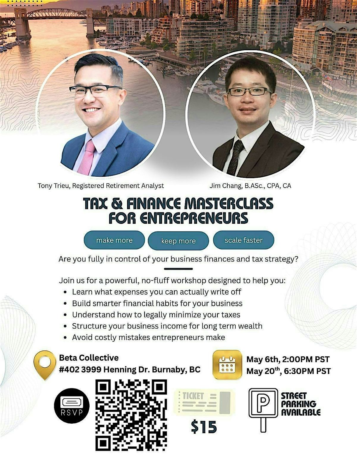 Encore! Tax & Finance Masterclass for Entrepreneurs