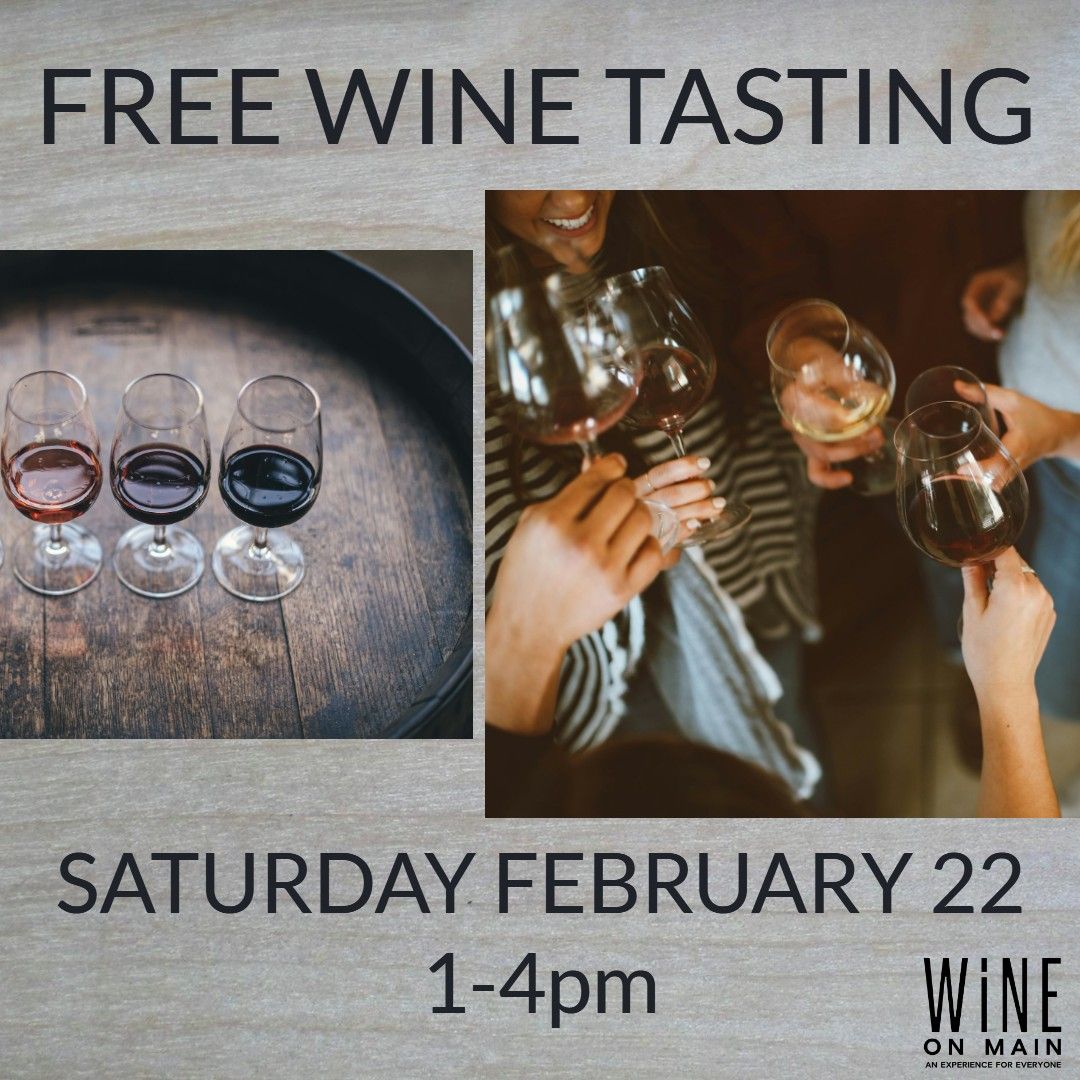 FREE Wine Tasting with Tom from Pearl Lake