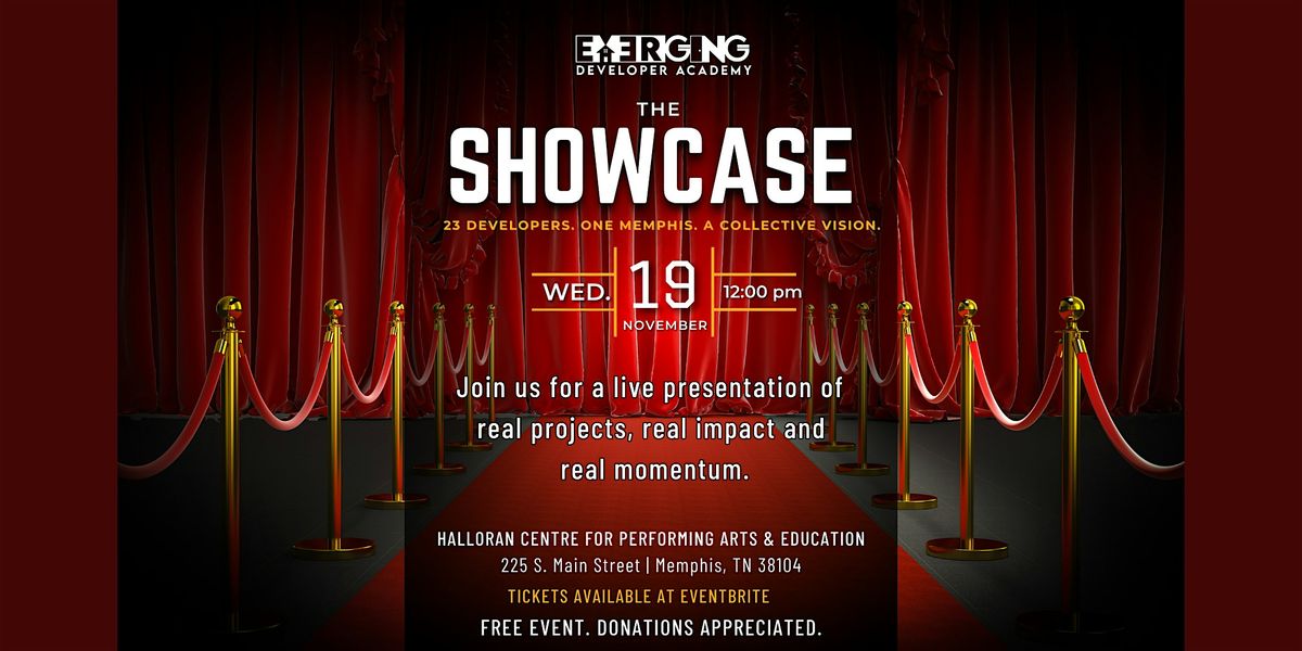 Emerging Developer Academy: The Showcase.