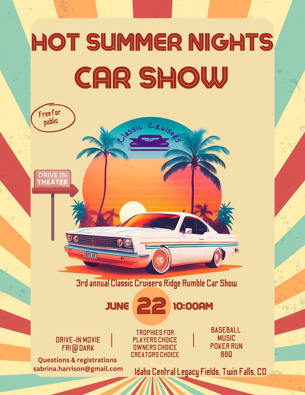 Hot Summer Nights Car Show and Poker Run