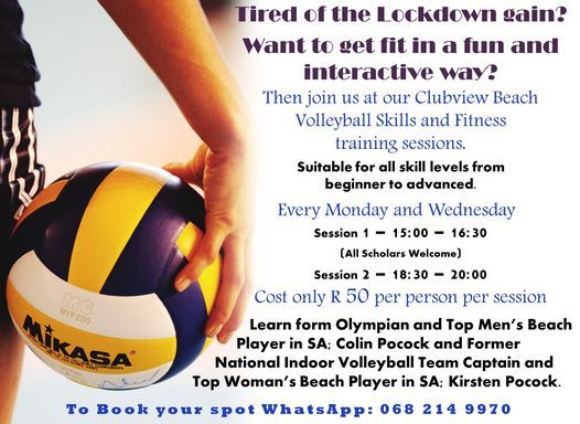 Beach Volleyball Fitness and Skills Training Sessions