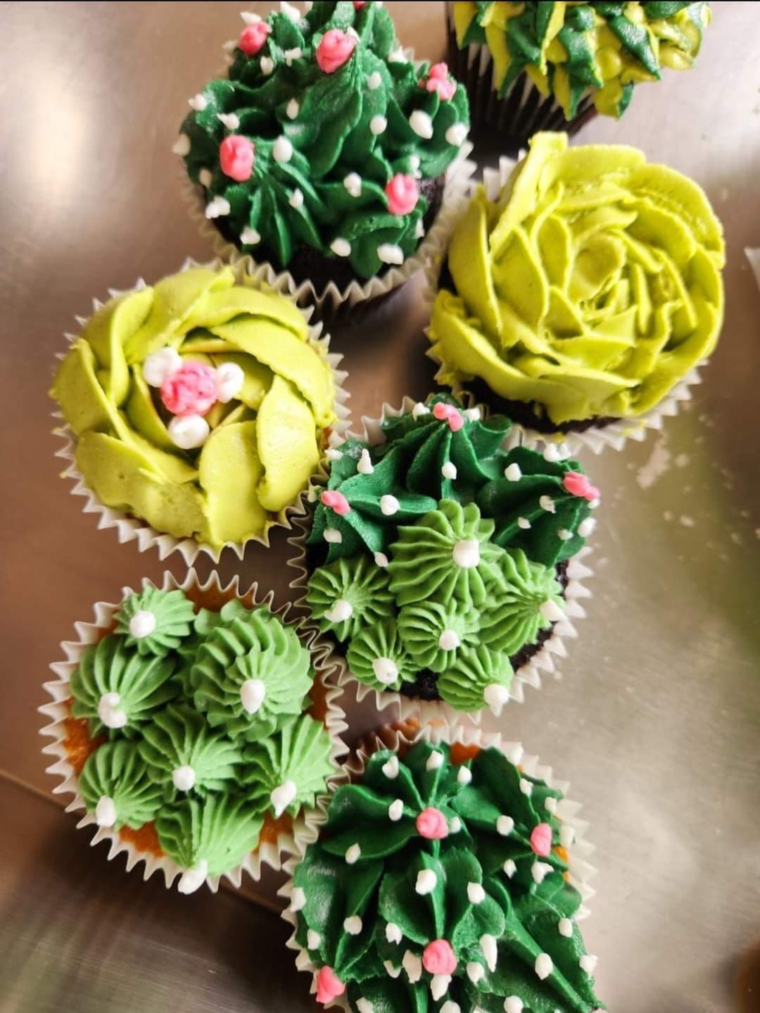 Succulent Cupcake Class