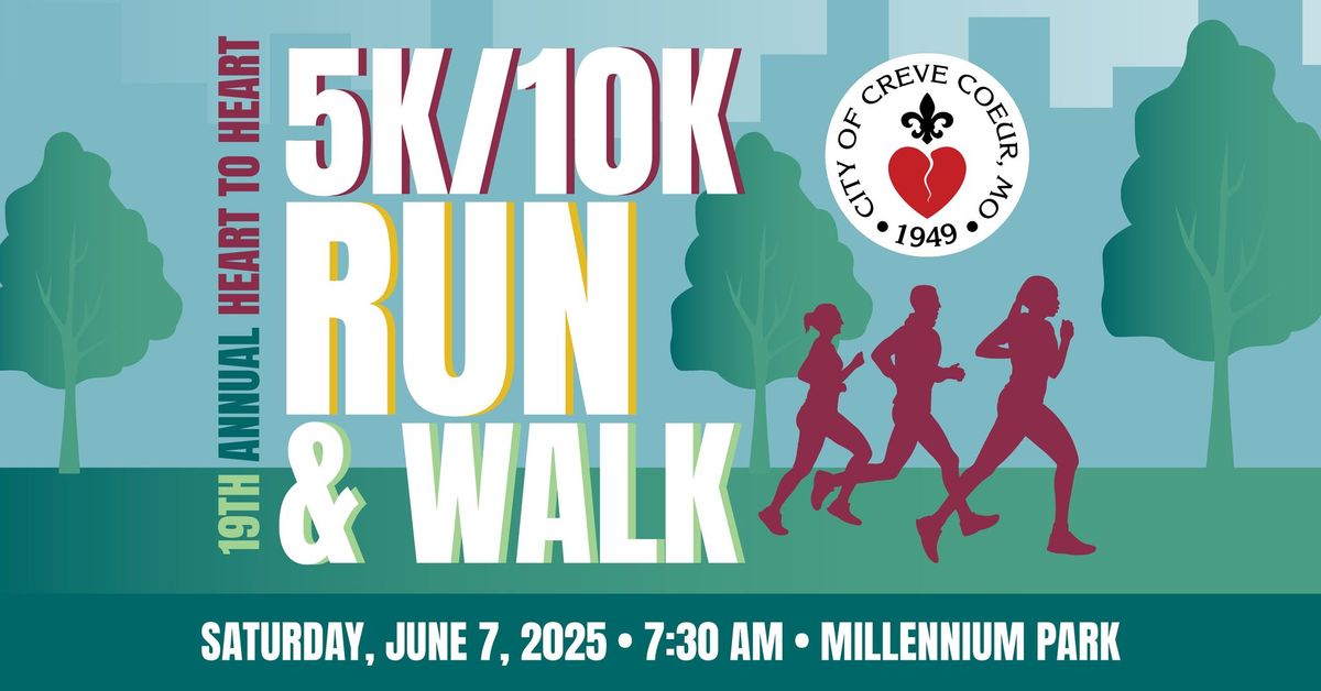 19th Annual Heart to Heart 5K\/10K Run & Walk