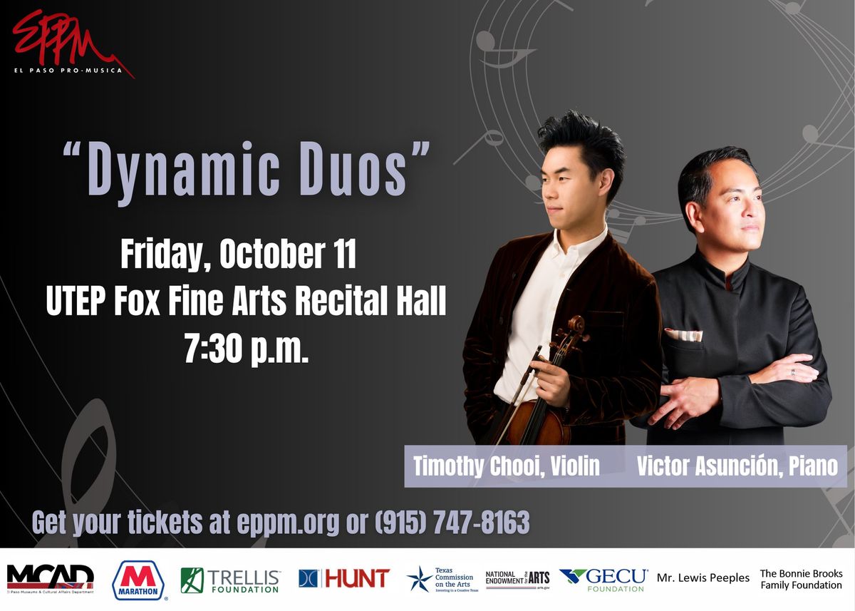 El Paso Pro-Musica Presents "Dynamic Duos"