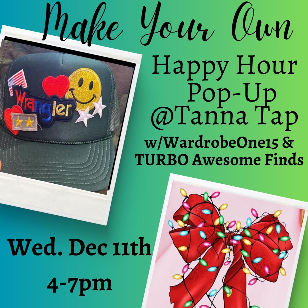 "Make Your Own" Holiday Happy Hour Pop-Up at Tanna Tap