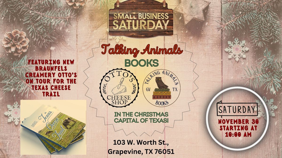 Small Business Saturday at Talking Animals Books!