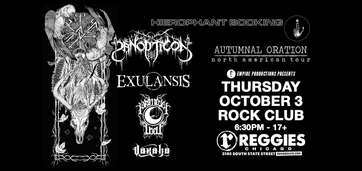 Panopticon \/ Exulansis \/ Primeval Well \/ Varaha at Reggies