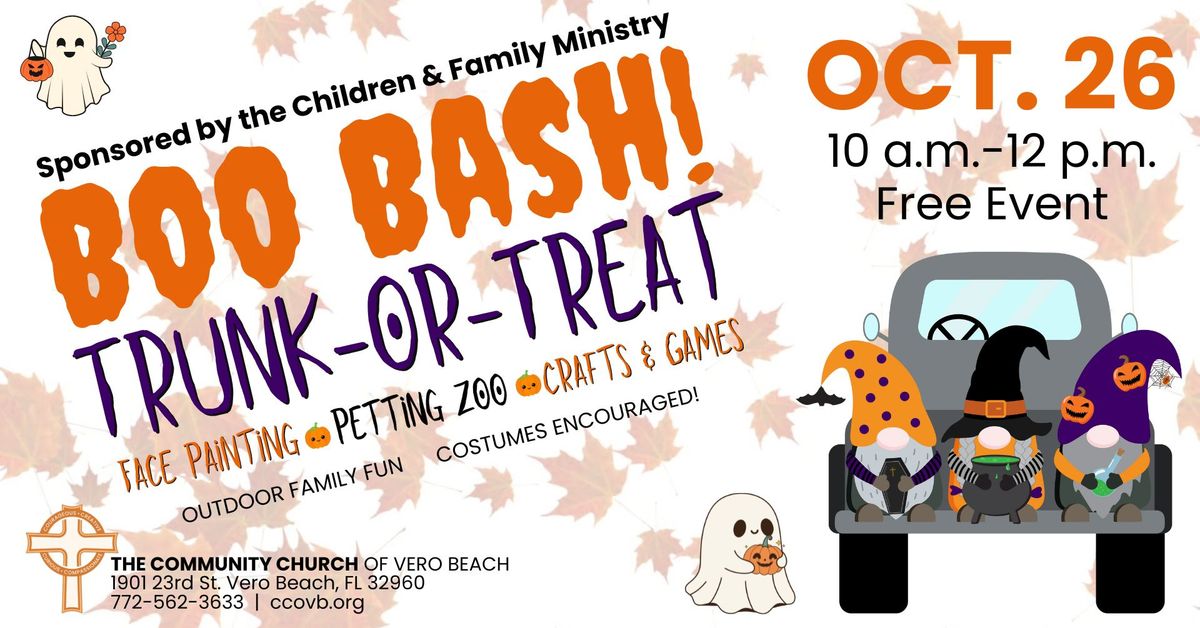 BOO BASH! Trunk or Treat