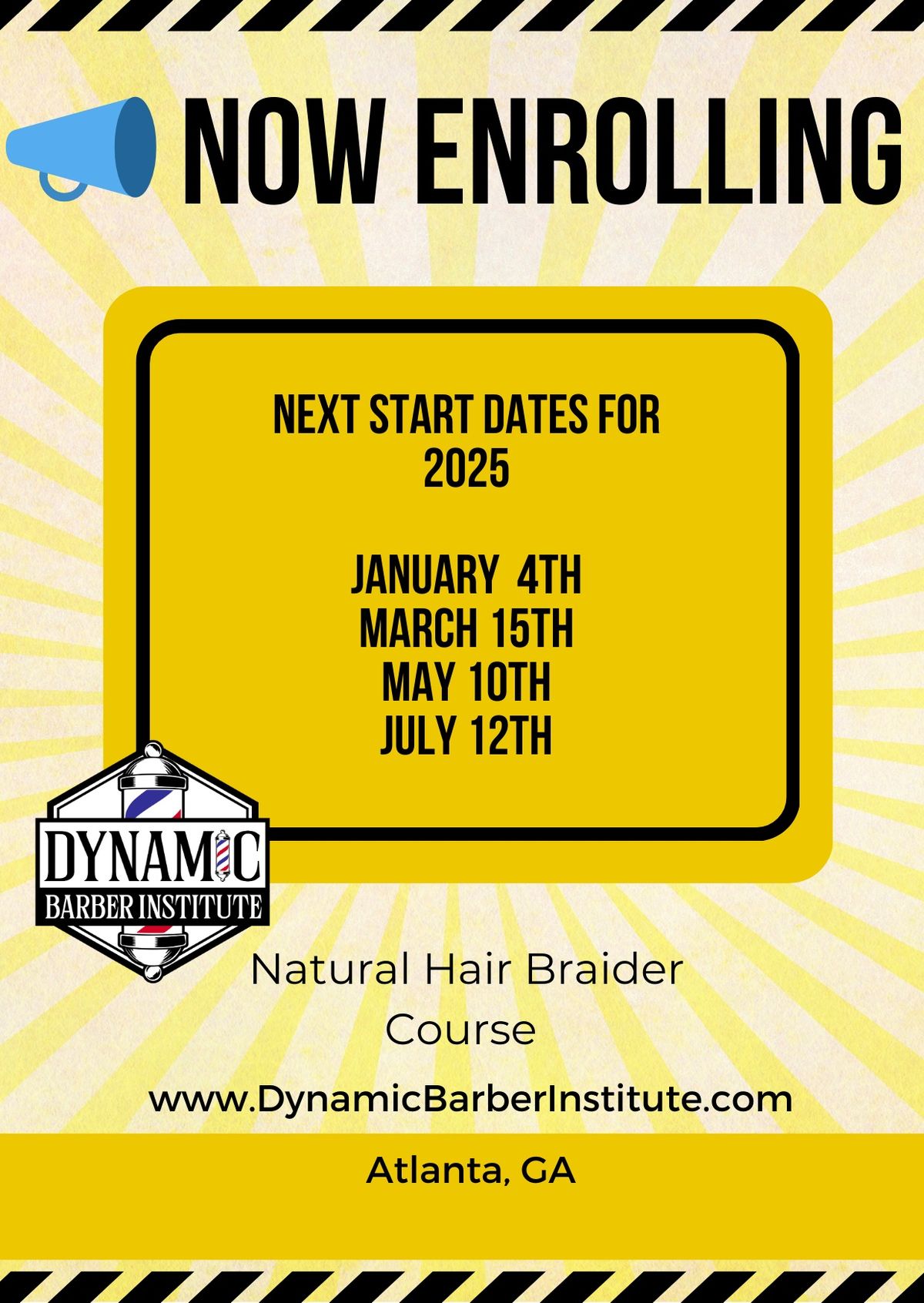 Dynamic Barber Institute's Braiding Academy ATL 2025