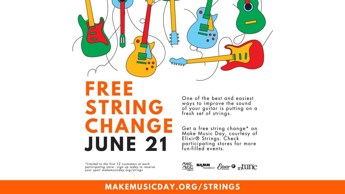 Free Restring Day at Mom and Dad's Music \/ June 21