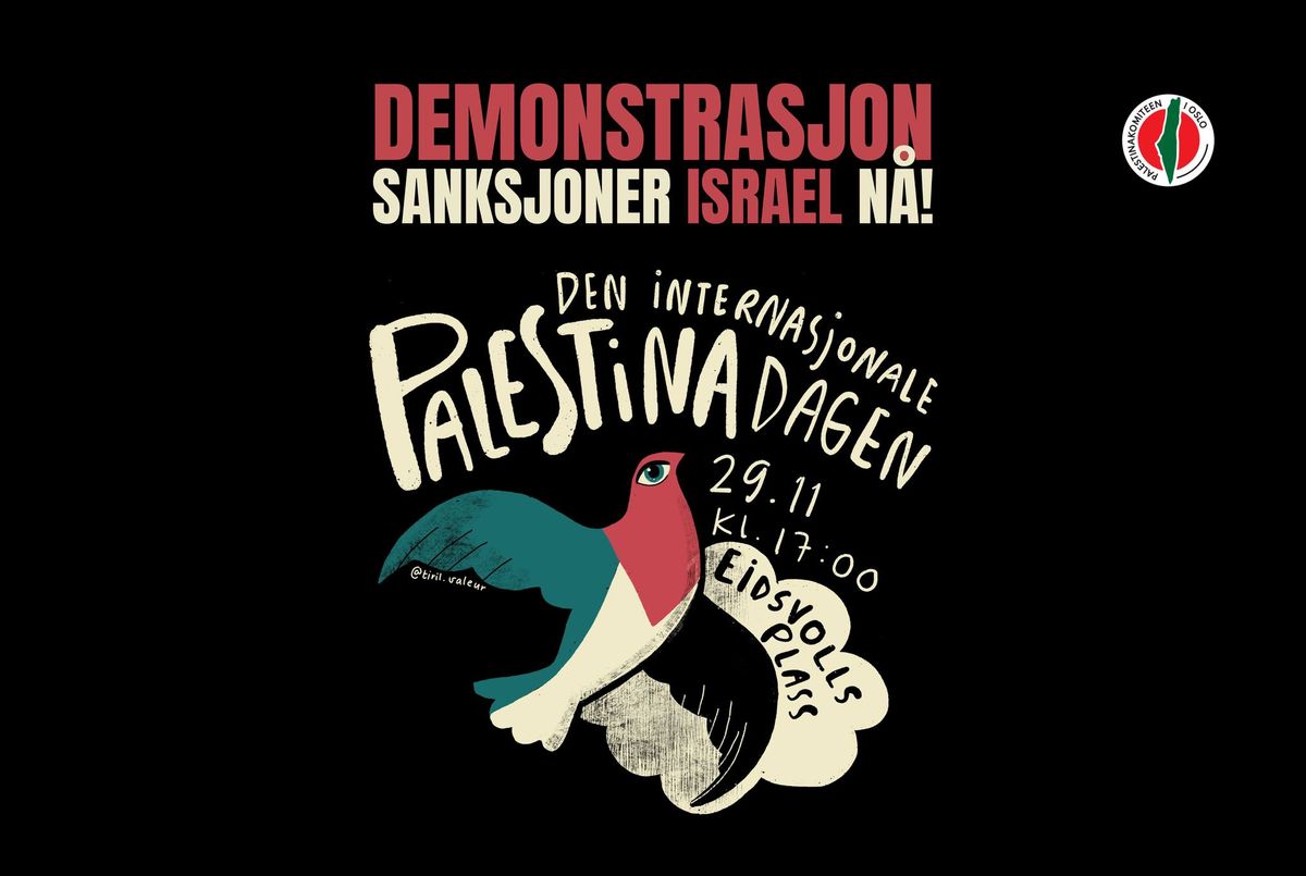 Palestinadagen: Sanksjoner Israel N\u00c5!