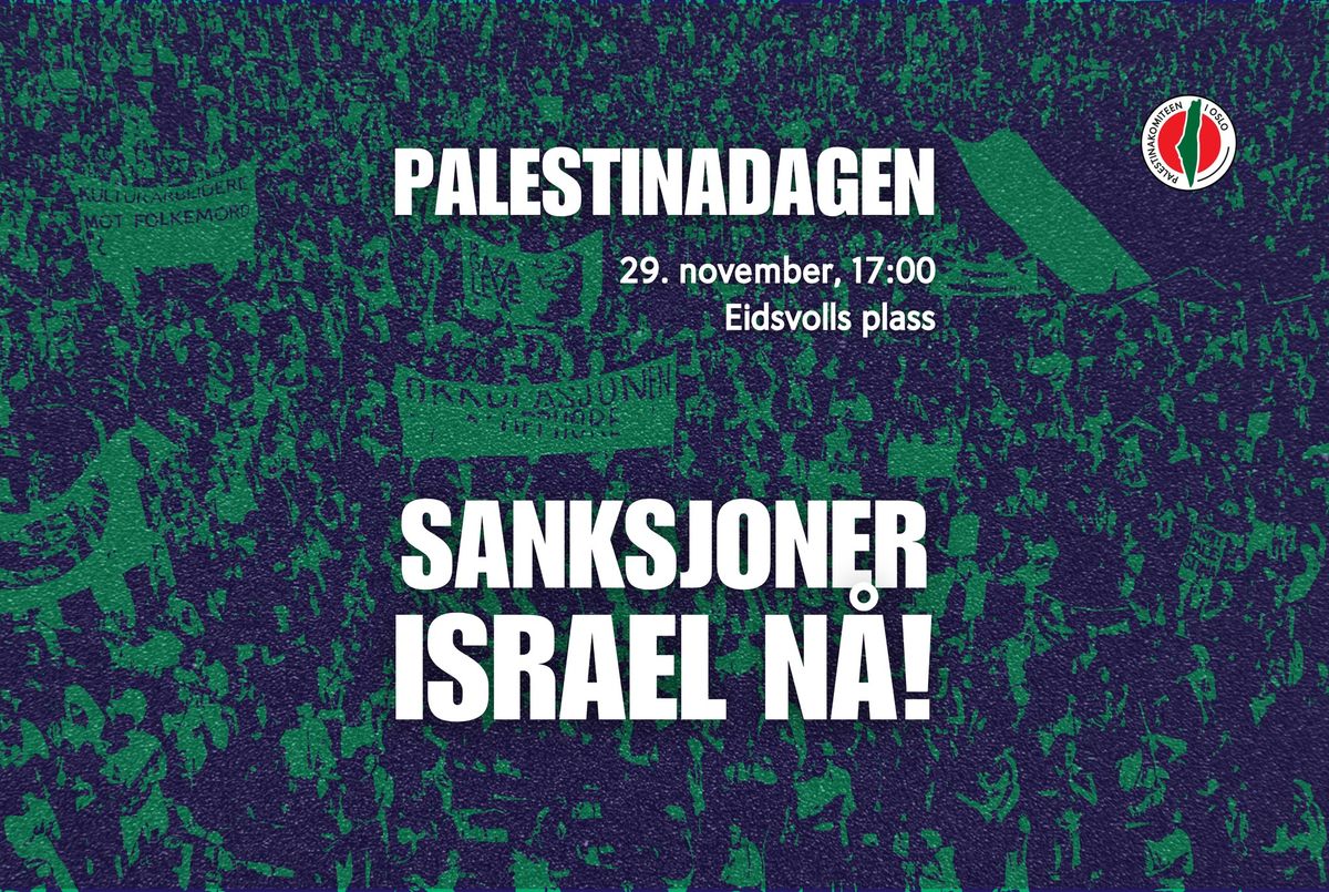 Palestinadagen: Sanksjoner Israel N\u00c5!