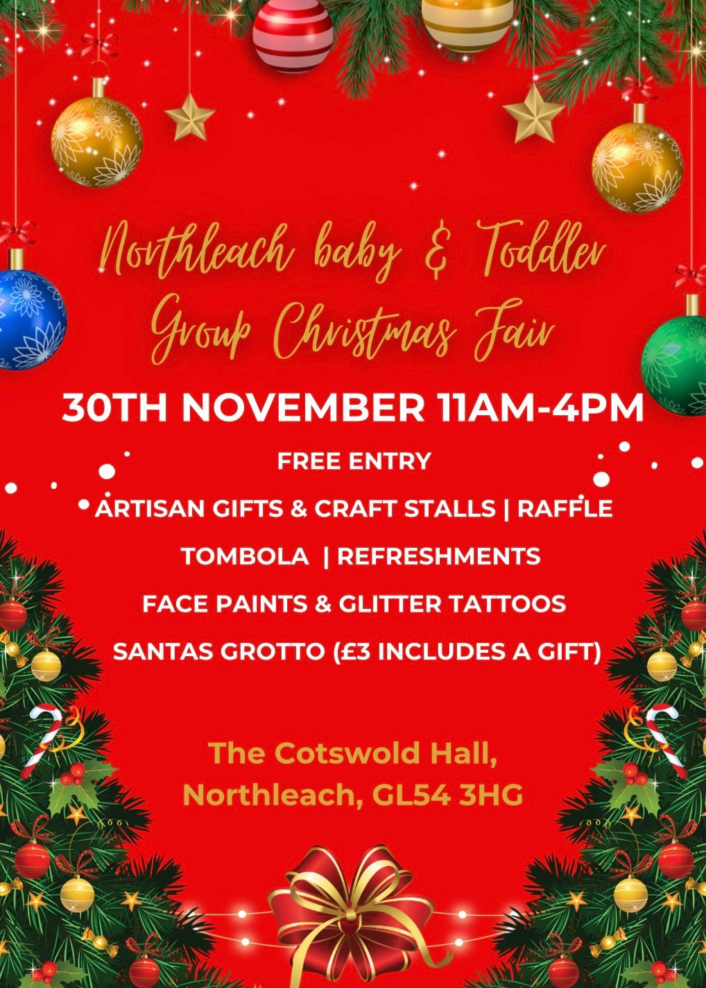 Northleach Baby & Toddler Group Christmas Fair 2024